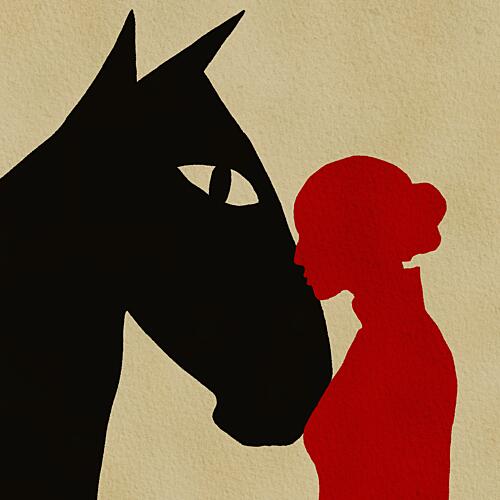 Gentle Horse Woman Animaux reproduction