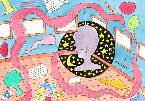 Starry Dream Mind Surréaliste reproduction