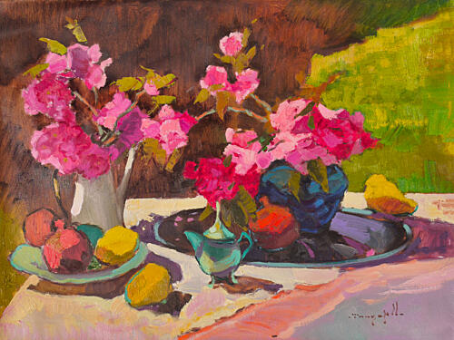 Vibrant Floral Still Life Art Print