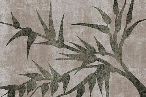 Rustic Bamboo Serenity Nature reproduction