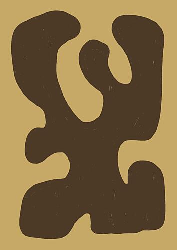 Fluid Organic Form Art Print