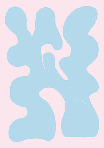 Calm Pastel Abstraction Art Print by Lisa Solomoniuk
