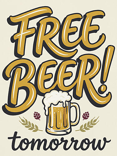 Free Beer Tomorrow Alimentation reproduction