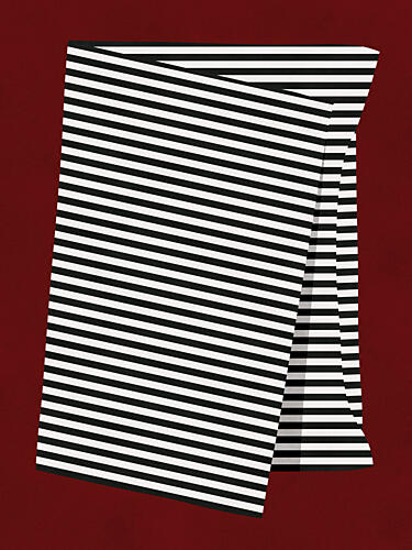 Abstract Layered Stripes Art Print by Vitor Costa
