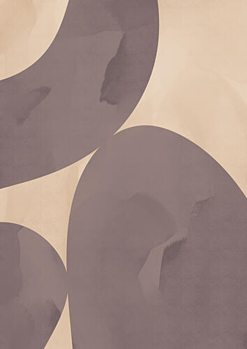 Neutral Organic Curves Art abstrait reproduction