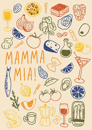 Mamma Mia Italian Food Café reproduction
