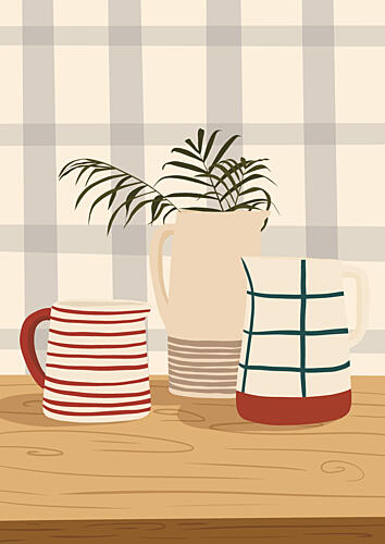 Cozy Kitchen Still Life Campagne reproduction