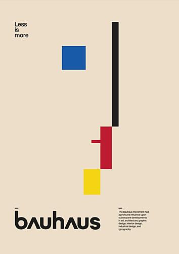 Bauhaus Geometric Abstract Art Print by David Vineis