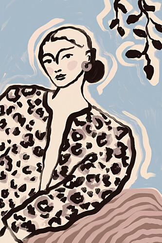 Leopard Print Lady Mode reproduction
