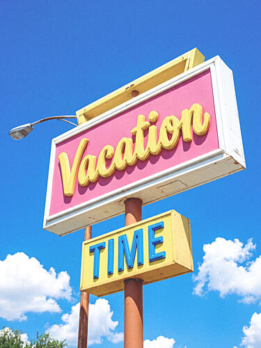 Vacation Time Enseignes reproduction