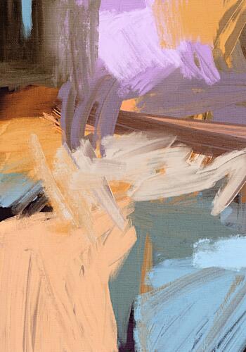 Pastel Abstract Motion Art Print by Simona Gocan