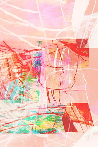 Dynamic Colorful Expression Art Print by Simona Gocan