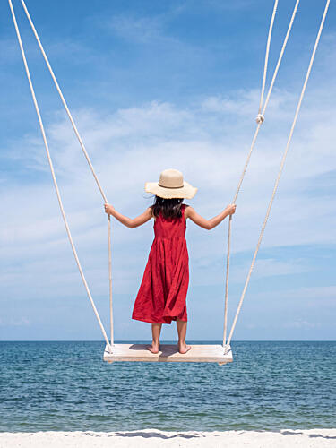 Carefree Beach Swing Plage reproduction