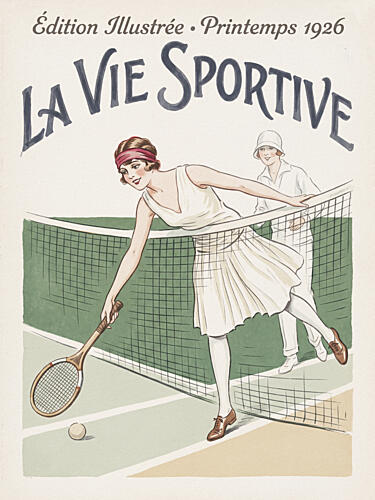 1920s Tennis Fashion Art Print
