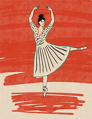 Elegant Ballerina Pose Art Print by Nicholas