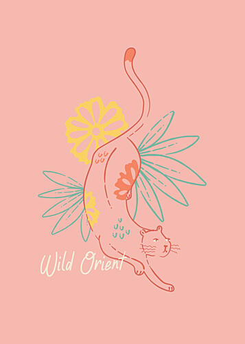 Wild Orient Cat Art Print by Weronika Gross