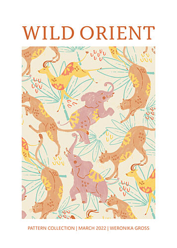 Wild Orient Pattern Art Print by Weronika Gross