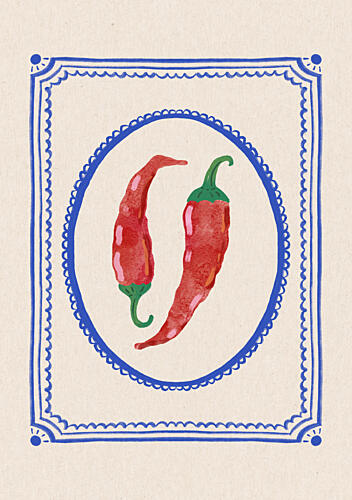 Spicy Chili Peppers Alimentation reproduction