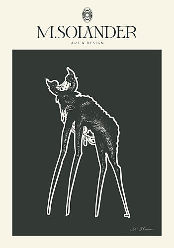 Gothic Fantasy Creature Art Print by Marie Lof Solander
