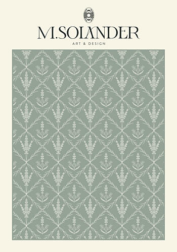 Elegant Lavender Pattern Art Print