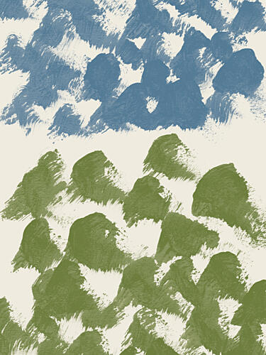 Muted Mountain Layers Montagne reproduction