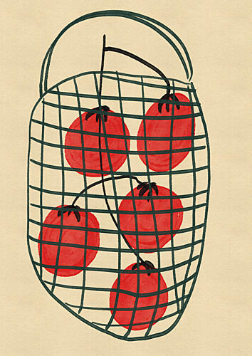 Fresh Tomato Harvest Campagne reproduction