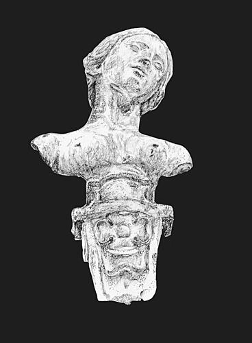 Baroque Female Bust Art Print by E.C. Mazur