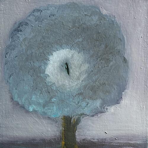 Serene Gray Tree Art Print by Urszula Czerminska