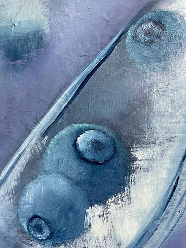 Icy Blueberries Art Print by Urszula Czerminska