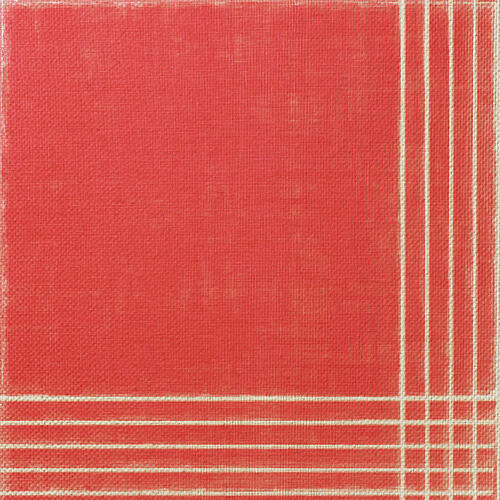 Textured Red Grid Art Print by Fernando Vieira