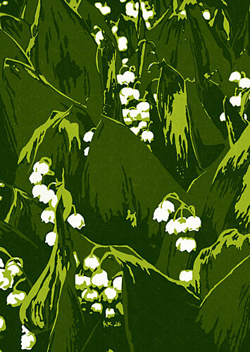 Lily of the Valley Garden Art Print by Katariina Kosunen