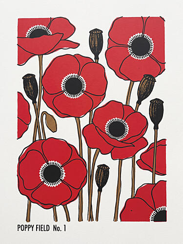 Red Poppy Field Art Print