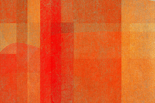 Vibrant Orange Red Layers Art Print by Josie George