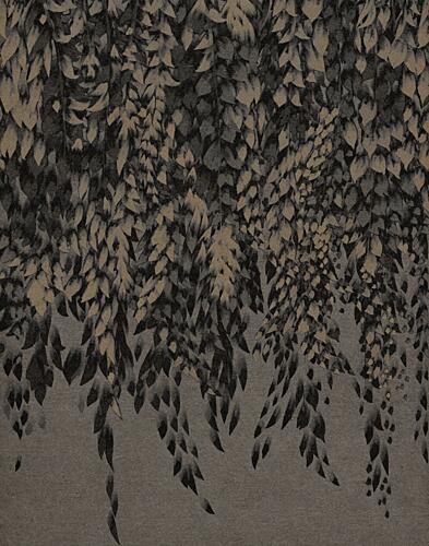 Dark Cascading Foliage Art Print by Josie George