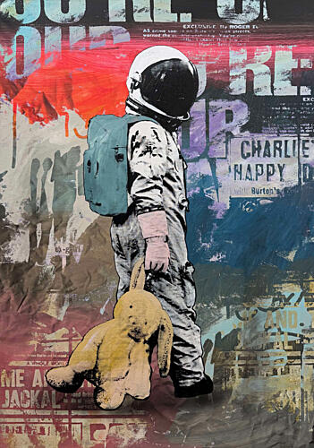 Little AstronautUnknowns Dream Surréaliste reproduction