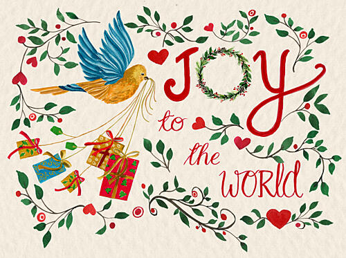 Joy to the World Bird Art Print