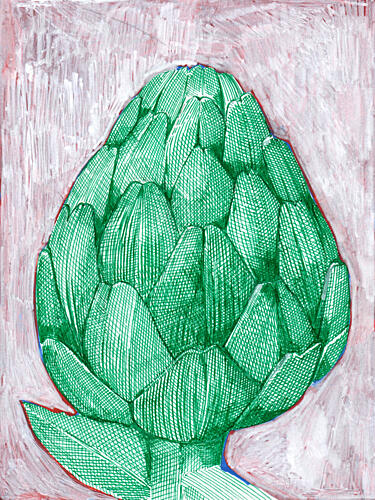 Vibrant Green Artichoke Alimentation reproduction