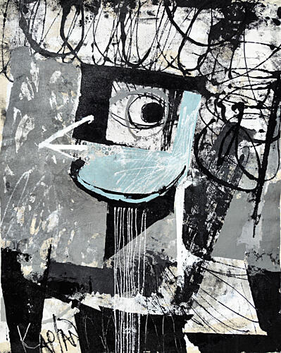 Bold Abstract Bird Art Print by Lee Kaplan