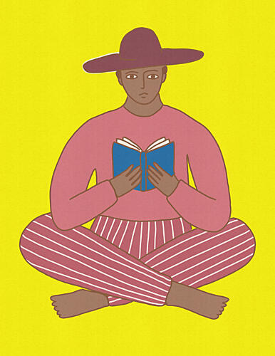 Calm Reader Art Print by Nicholas