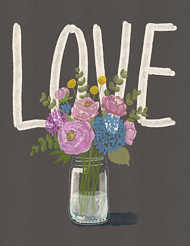Love in Bloom Art Print by Nicholas