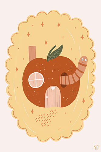 Whimsical Apple Home Fantastique reproduction