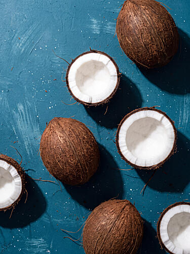 Fresh Coconuts Overhead Art Print