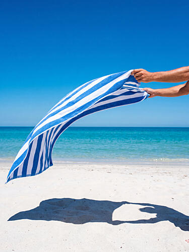 Waving Beach Towel Bord de mer reproduction