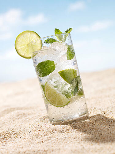 Refreshing Mojito Beach Day Art Print