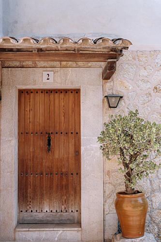 Rustic Wooden Doorway Art Print by Claudia Casal