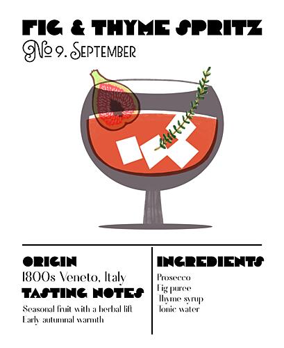 Fig Thyme Spritz Art Print