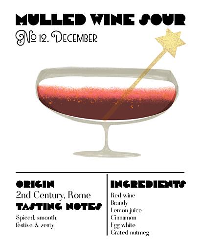 Festive Mulled Wine Sour Art Print