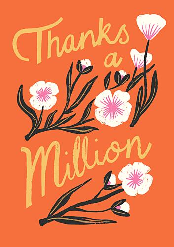 Thanks a Million Flowers Art déco reproduction