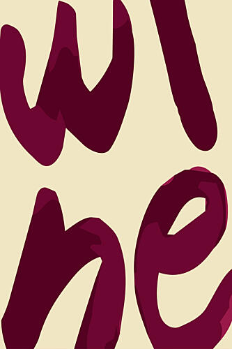 Vibrant Wine Text Alimentation reproduction