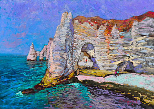 Vibrant Cliffs Sea Arch Bord de mer reproduction